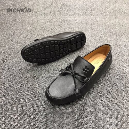 Xoos tie-lace loafer Black