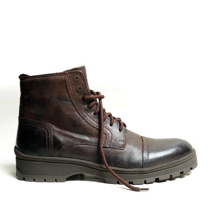 High neck 2024 leather boots