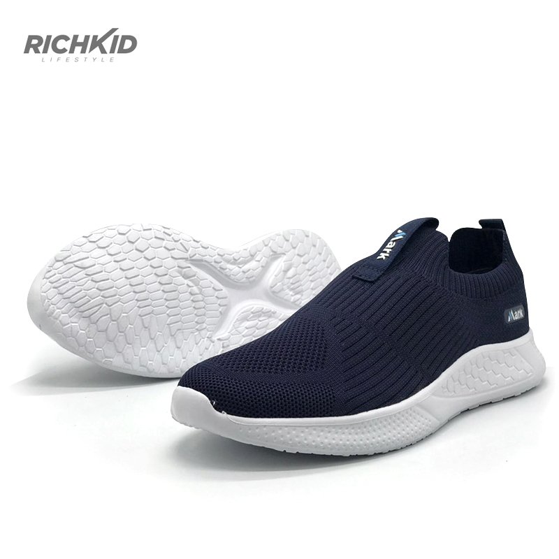 Lace free dailylife shoes Navy – Richkid
