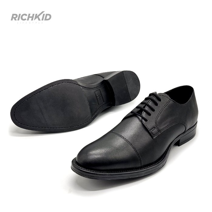 Oxford Plain black shoes – Richkid