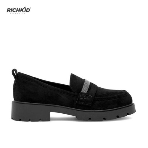 JENNY suede loafer stone